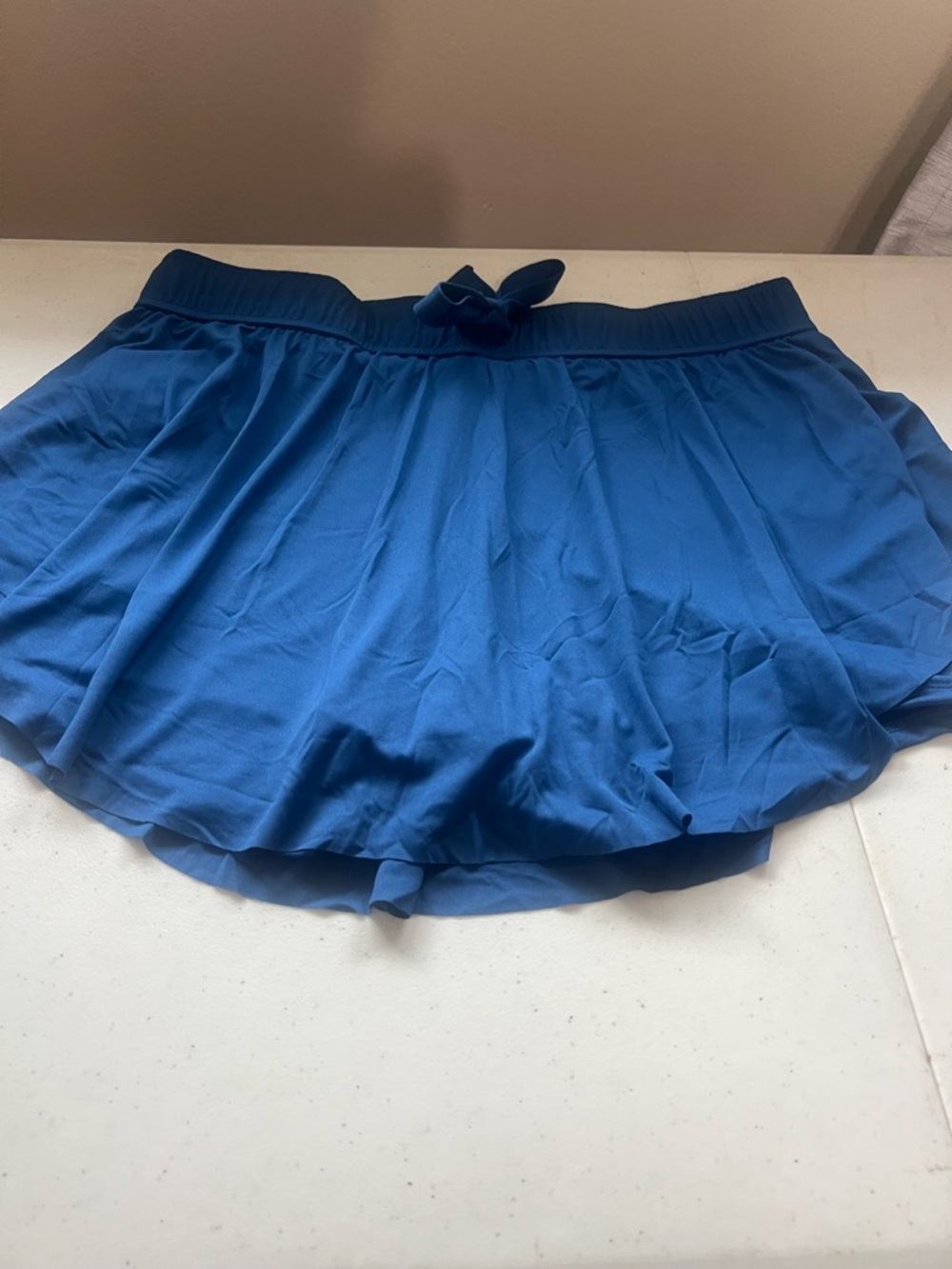 Zenana Outfitters Blue Athletic Skort with Drawstring Waist - Picture 4 of 9